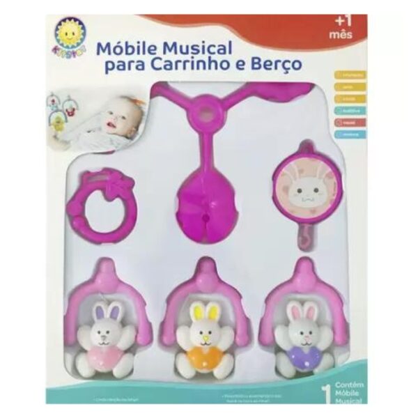 MÓBILE MUSICAL PARA CARRINHO E BERÇO